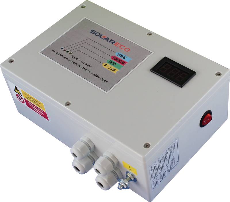 SolarEco MPPT OPL 9AC regulátor pro fotovoltaický ohřev vody
